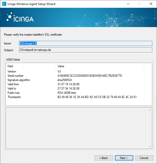 Icinga настройка на windows