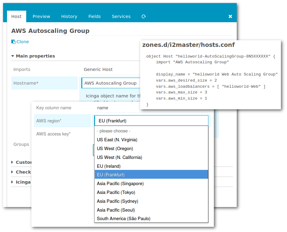 Icinga Module fow AWS