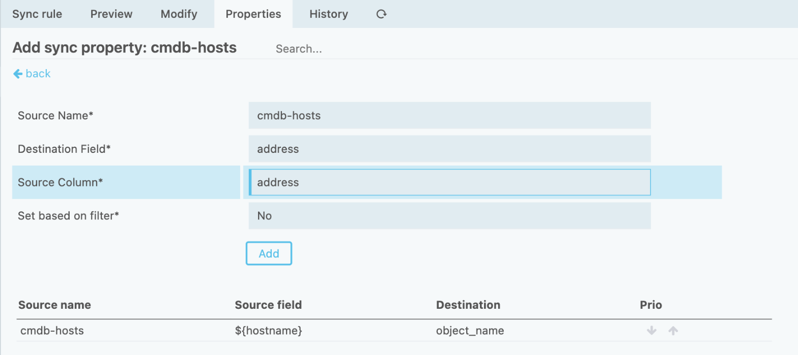 Synchronization properties