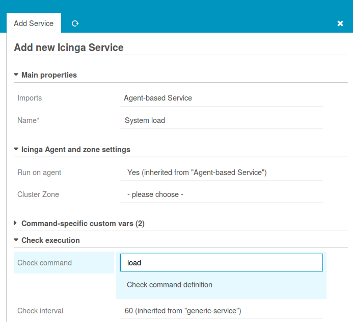 Agent-based load check