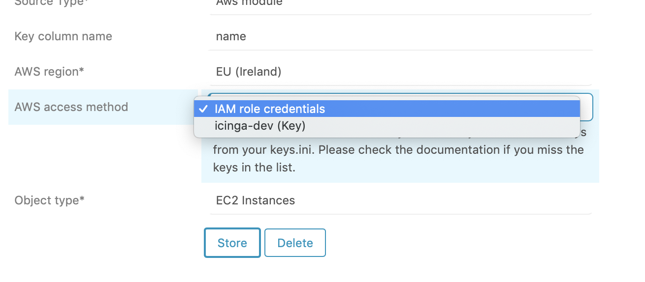 AWS import source key