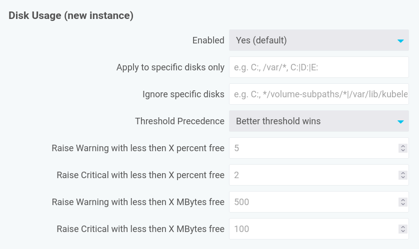 Monitoring Disks