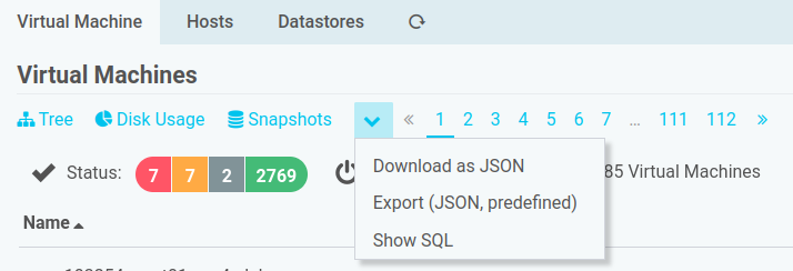 JSON Export