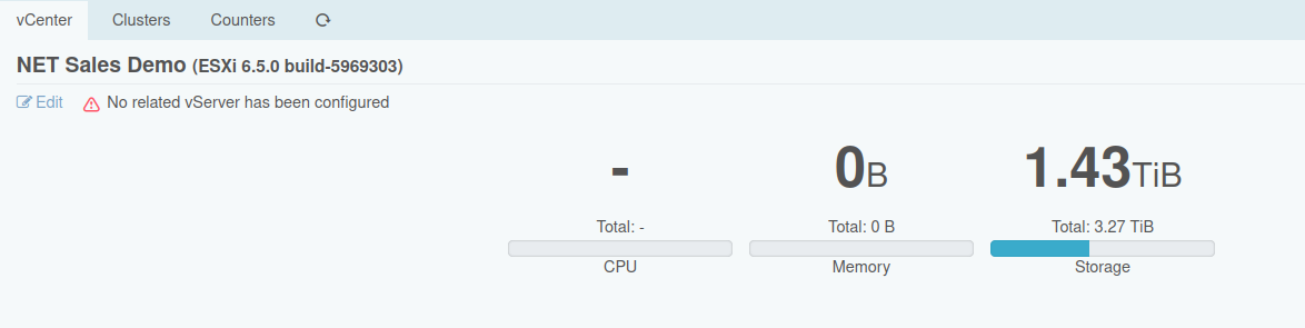 Unreferenced half-deleted vCenter
