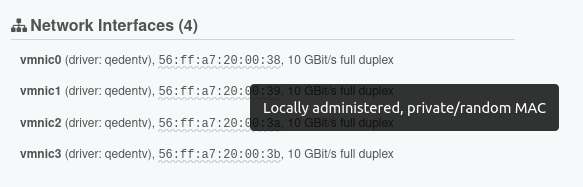 VM random MAC address