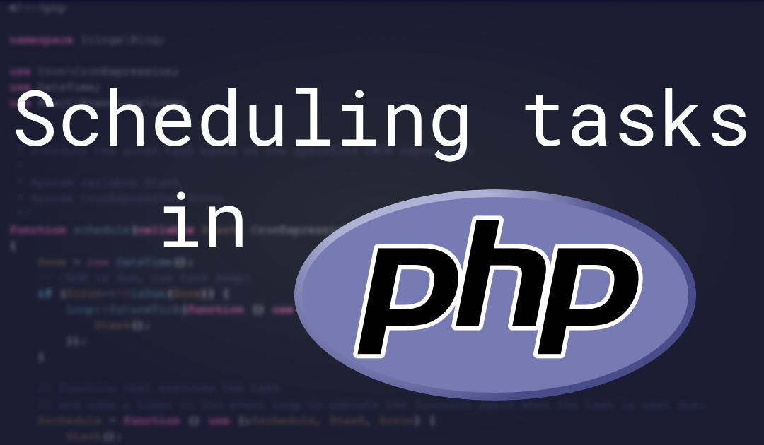 Scheduling Tasks in PHP
