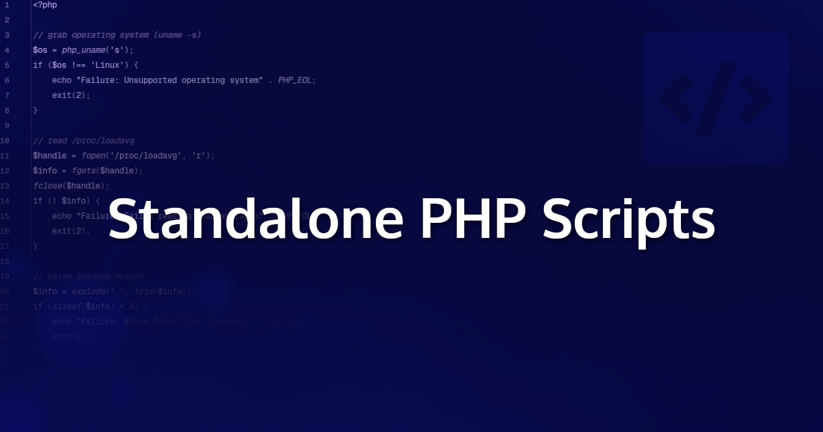 Standalone PHP Scripts (Header)