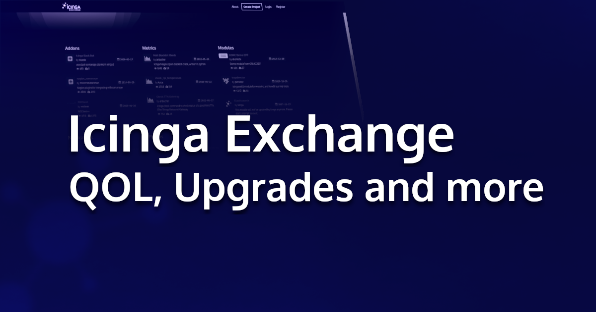 Icinga Exchange: Revision (Header)