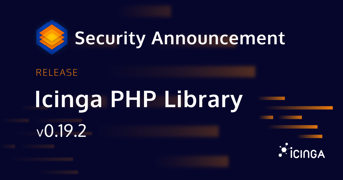 XSS Vulnerability in Icinga PHP Library